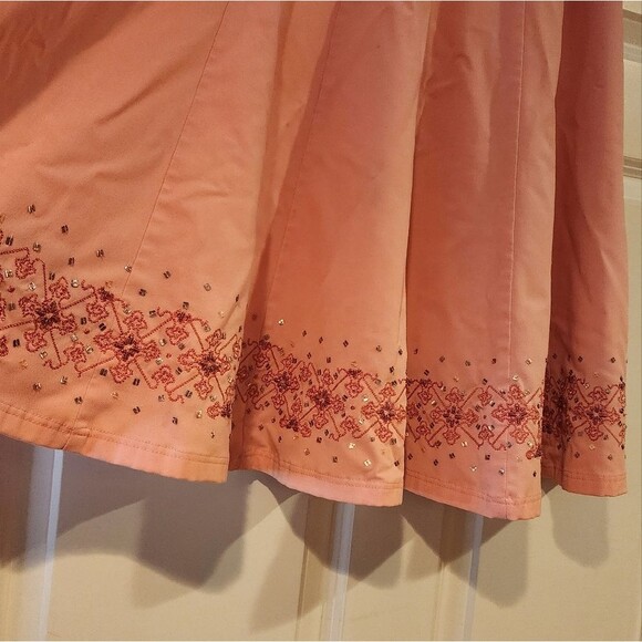 Dialogue pink bead detail midi skirt size 4 - Picture 3 of 6